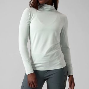 Athleta Turtleneck in Coast Grey